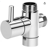 3 Way T-adapter Bath 1/2 Shower Head Arm Mount Valve Splitter Diverter Chrome. NR13