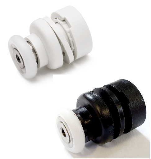 4 X SHOWER DOOR HOOKS Rollers/Wheels – L086 Replacement For 8mm Glass - View #5