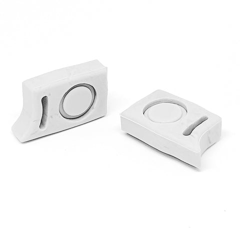 Set of 2 x Shower/Bathroom Door Plastic Rubber Stops Top and Bottom / Right & Left L021