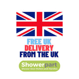 Shower door Rollers /Runners/Wheels 23mm Diameter (6mm Glass). Suitable for Victoria Bathrooms and Ocean Showers SP4