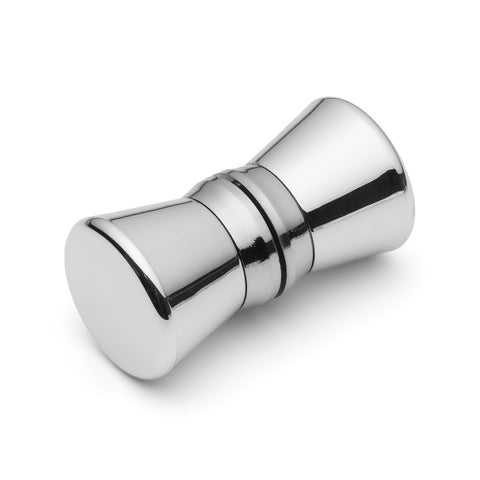 Shower Door Handle/Knob Chrome Plated Cone Shaped Elegant A16