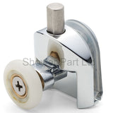 Set of 2 Single Top and Bottom Shower Door Rollers/Runners 23mm Wheel Diameter AQ1
