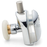 Set of 2 Single Top and Bottom Shower Door Rollers/Runners 23mm Wheel Diameter AQ1