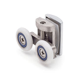 '--Set of 2 Twin Zinc Alloy Shower Door Rollers/Runners / Wheels Top and Bottom 24mm  or 26mm Wheel Diameter BE-MB06
