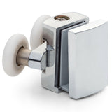 1 x Double Top Chrome/Silver Shower Door Rollers/Runners 22mm Wheel Diameter (4.5mm, 6mm or 7.5mm Glass) CR4