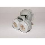 Shower Door Rollers Twin Spare x 2 / Runners 19mm Wheels Grooved L3