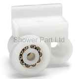 2 x Single Shower Door Grooved Rollers/Runners 16mm Wheel Diameter E11
