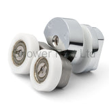 1 x Double Top Zinc Alloy Shower Door Rollers/Runners 21mm Wheel Diameter Merlyn E4