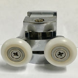 1 x Double Top Chrome/Silver Shower Door Rollers/Runners 22mm Wheel Diameter (4.5mm, 6mm or 7.5mm Glass) CR4