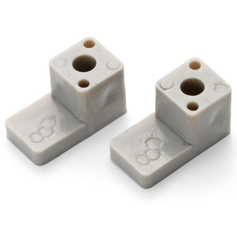 Set of 2 Shower/Bathroom Door Plastic Glass Stoppers Feet Foot K057