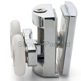 Set of 2 Double Shower Door Rollers/Runners/Wheels Top and Bottom 23mm or 25mm Wheel Diameter L054