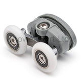 2 x Twin Top Butterfly Shower Door Rollers/Runners/Wheels 23mm or 25mm Wheel Diameter L056