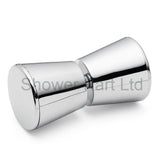 Shower Door Handle/Knob Chrome or Gold Plated Plastic Cone Shaped Elegant L063
