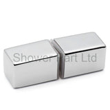 Shower Door Handle/Knob Chrome Zinc Alloy Square Shaped L066