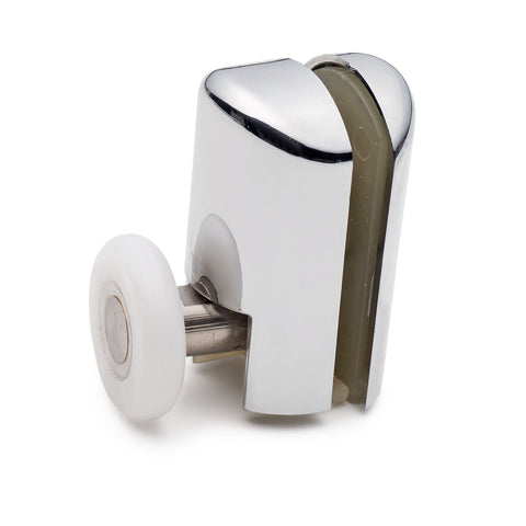 2 x Chromeplated Bottom Single Shower Rollers/Runners/Wheels 20mm, 23mm or 25mm Wheel Diameter L069