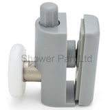 2 x Single Bottom Shower Door Rollers/Runners/ Guides/Wheels 23mm or 25mm Wheel Diameter L073P