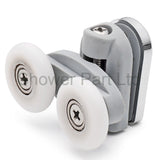 Set of 2 Double Shower Door Rollers/Runners/Wheels 23mm 25mm or 27mm Wheel Diameter L076