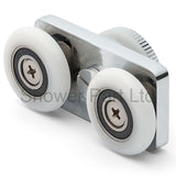 2 x Twin Shower Door Rollers/Runners/ Guide/Replacement 25mm wheels diameter L106