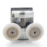 Set of 2 Double Shower Door Rollers/Runners/Wheels Top and Bottom 23mm or 25mm Wheel Diameter L054