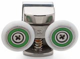 '--Set of 2 Double Shower Rollers /Runners / Wheels Replacement 23mm Wheel Diameter BE-MS08