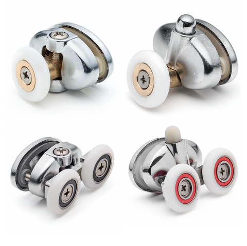 2 x Shower Door Rollers/Runners/Bearings 23mm or 25mm Wheel Diameter L077-1, L077-2 suitable for Aqualux showers