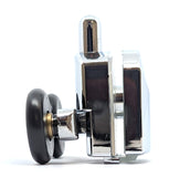 Set of 2 x K060 Chrome Plated Bottom Shower door Rollers/Runners/Wheels 25mm Wheel Diameter K060