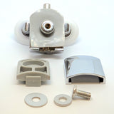 2 x Spring Loaded Double Bottom Shower Door Rollers/Runners/ Guides/Wheels diameter 25mm A5