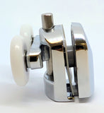 2 x Spring Loaded Double Bottom Shower Door Rollers/Runners/ Guides/Wheels diameter 25mm A5