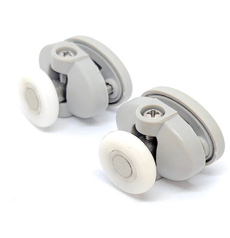 2 x Single Top Butterfly Shower Door Rollers/Runners/Wheels 23mm or 25mm Wheel Diameter L051