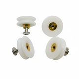 4 x Replacement Shower Door Rollers/Runners/Wheels V Grooved 23mm Wheel Diameter K099