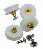 4 x Replacement Shower Door Rollers/Runners/Wheels V Grooved 23mm Wheel Diameter K099