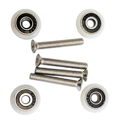 4 x Shower Door Rollers/Runners/ Wheels Replacement parts 27mm  Wheel Diameter K040i