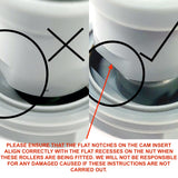 Daryl Aroco Shower Door Rollers 816 891 896 Runners 204763 Wheels 20mm Pair of 2 JI1