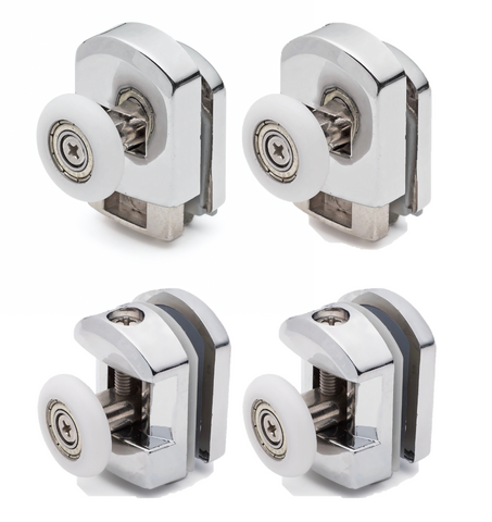 2 or 4 x K050 Single Shower Rollers/Runners/Wheels Replacements  25mm Wheel Diameter. Top or Bottom