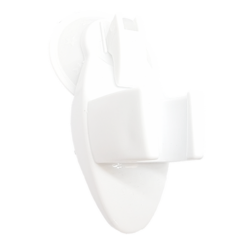 Wall Mounted Shower Head Holder with Suction Cup White. NR3