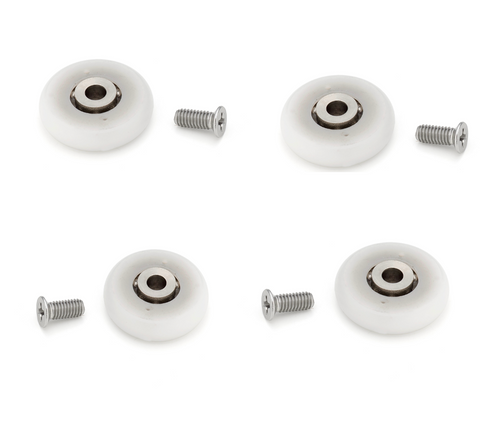 4 x L048 Shower Door Rollers/Runners/Wheels 20mm, 23mm, 25mm or 28mm Wheel Diameter