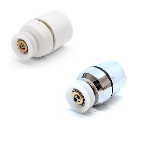 1 x Shower Door Roller /Rollers/ Wheels / Runners Small Wheel Diameter 19mm MS2. White or Chrome finish
