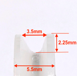 4 x Replacement Shower Door Rollers/Runners/Wheels V Grooved 20mm Dia NR31