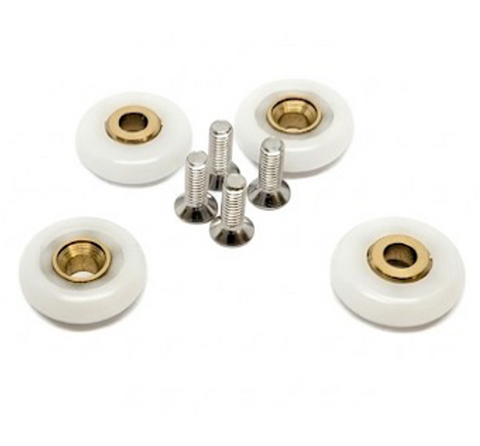 4 x K045 Shower Door Rollers/Runners/Wheels 20mm Diameter