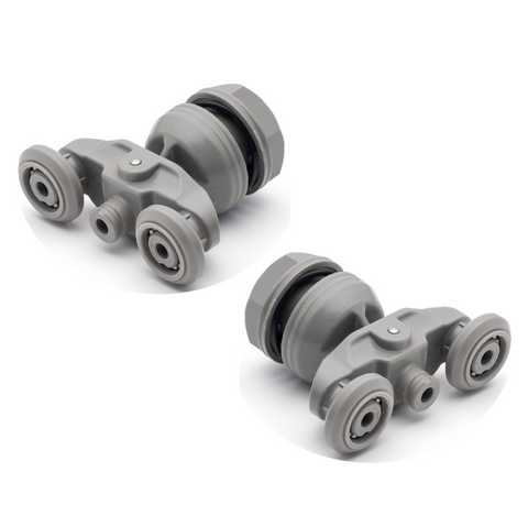 4-Pack Shower Door Double Wheels – 23mm Diameter, Zinc Alloy & Nylon, For 3-6mm Glass Doors – 2 Upper 2 Lower Rollers – Replacement Parts Shower Door Wheels 4-Pack Shower Door Double Wheels – 23mm Diameter, Zinc Alloy & Nylon, For 3-6mm Glass Doors – 2 Upper 2 Lower Rollers – Replacement Parts Shower Door Wheels