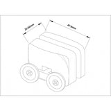 Set of 2 Shower Enclosure Door Top and Bottom Rollers/ Runners 23mm wheels dia F23