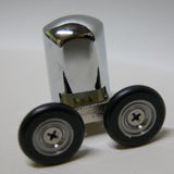 1 x Chromeplate Bottom Double Shower door Roller/Runner/Wheels 26mm Wheel Diameter KH13