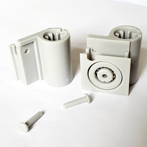 Manhattan Bifold Door Wheel Blocks Set of 2 Shower Rollers/Runner Grooved 20mm Wheel Diameter 1 Left and 1 Right Hand B2