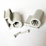 Manhattan Bifold Door Wheel Blocks Set of 2 Shower Rollers/Runner Grooved 20mm Wheel Diameter 1 Left and 1 Right Hand B2