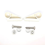 Set of 2 Shower Door Guides White or Grey SP9