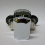 1 x Chromeplate Bottom Double Shower door Roller/Runner/Wheels 26mm Wheel Diameter KH13