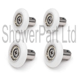 4 x Shower Door Rollers/Runners/ Wheels/Spares 23mm Wheel Diameter A10