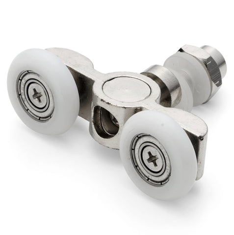 2  x Double Shower Door Rollers /Runners/Wheels 23mm or 25mm Wheel Diameter A17