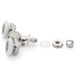 2  x Double Shower Door Rollers /Runners/Wheels 23mm or 25mm Wheel Diameter A17