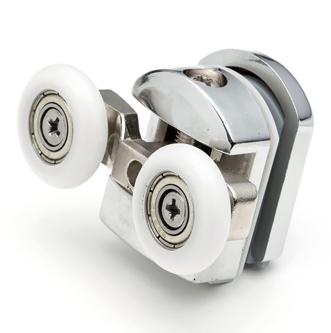 2 x Top Double Shower Door Rollers/Runners/Wheels Replacements 23mm or 25mm Wheel Diameter A6